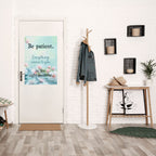 TÅLAMOD I BLOM Vertikal affisch med självhäftande motiv