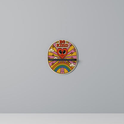 BE KIND Oval konsthylla i svart finish