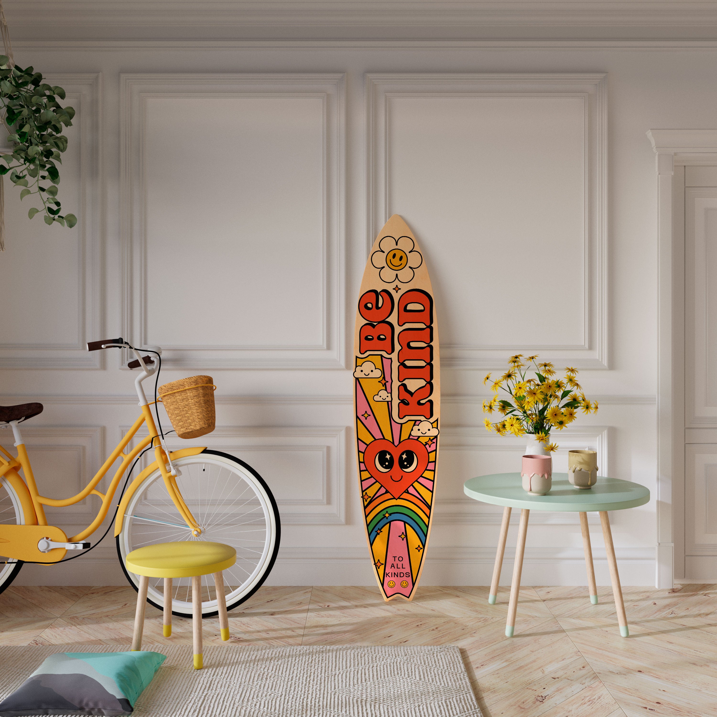 BE KIND Dekorativ Surfbräda