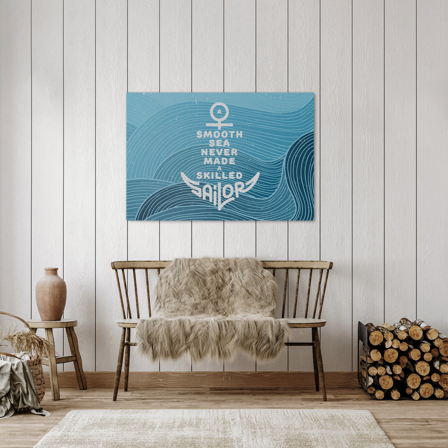 SKILLED SAILOR Horizontal Canvas Print