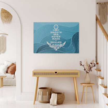 SKILLED SAILOR Horizontal Canvas Print