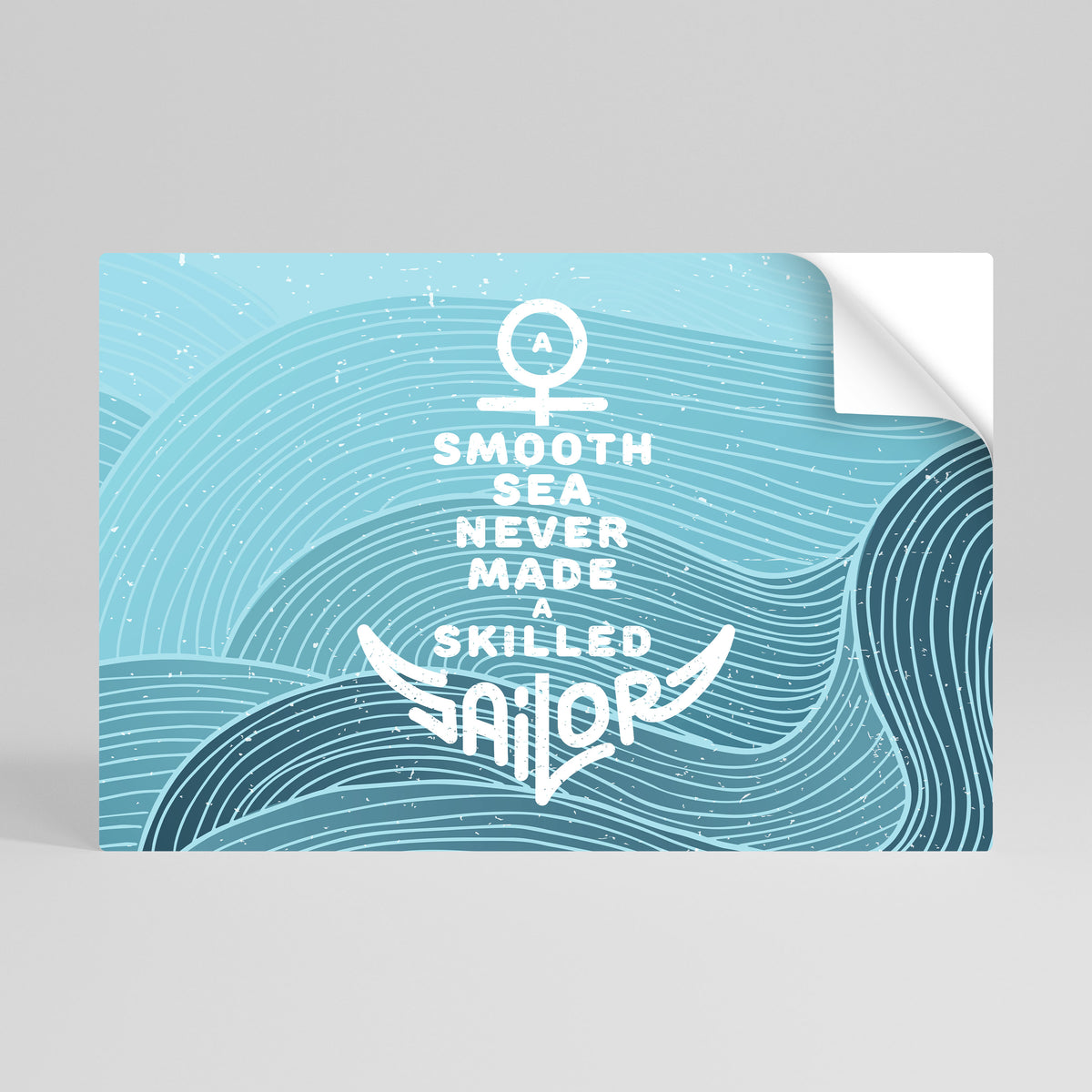 SKILLED SAILOR Självhäftande Horisontell Poster
