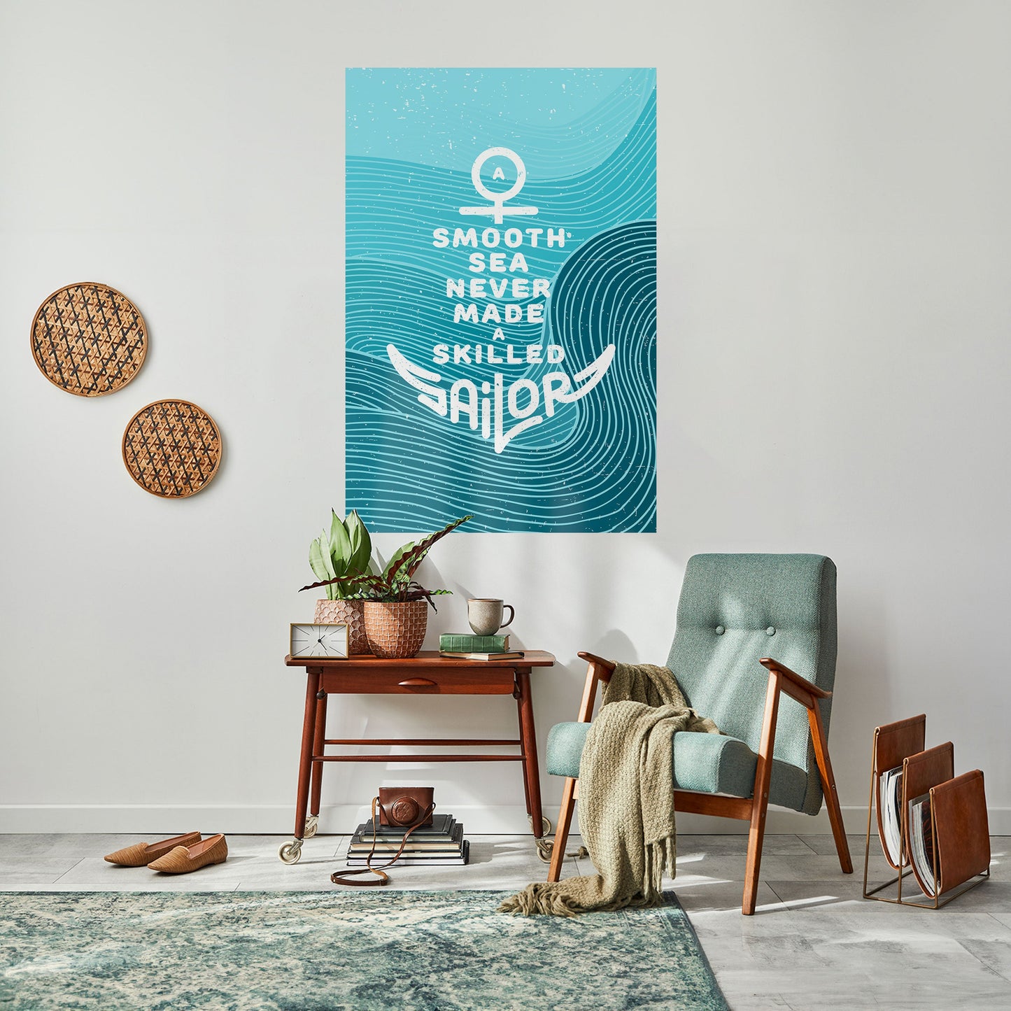 SKILLED SAILOR Peel and Stick Vertical Poster