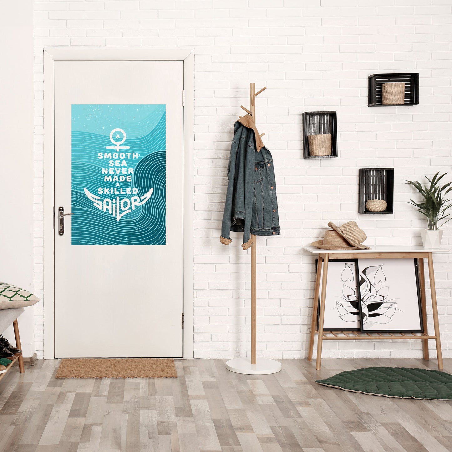 SKILLED SAILOR Peel and Stick Vertical Poster