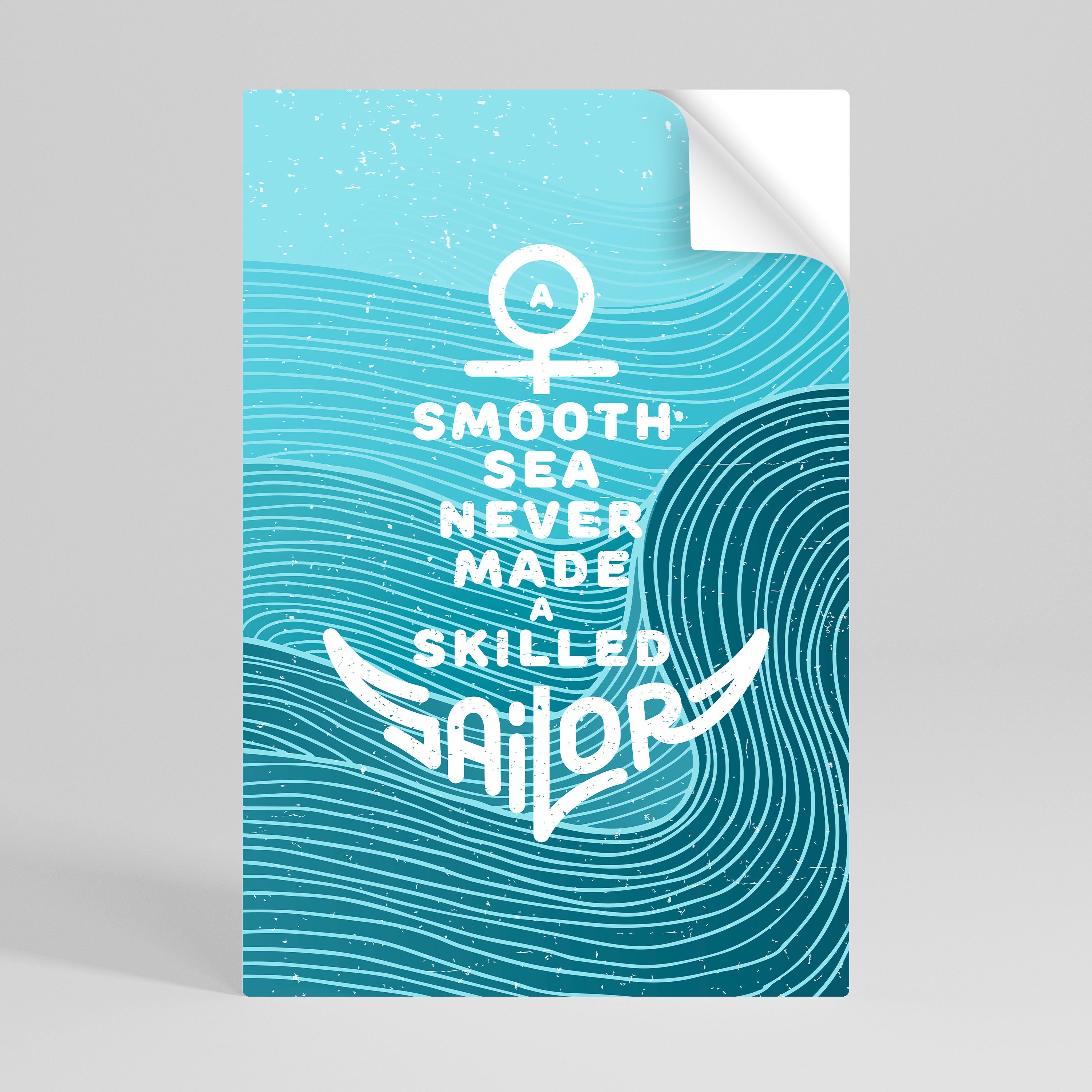 SKILLED SAILOR Självhäftande Vertikal Poster