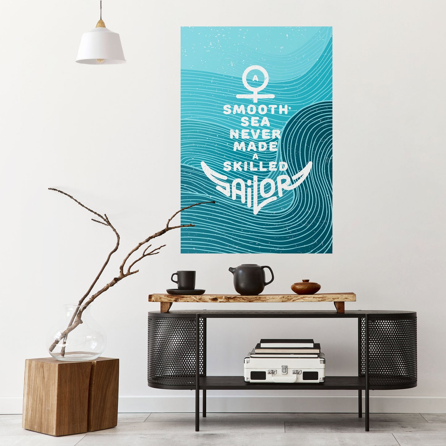 SKILLED SAILOR Peel and Stick Vertical Poster