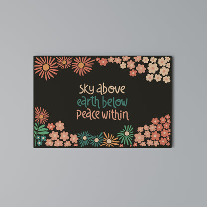 PEACE WITHIN Horizontal Canvas Print