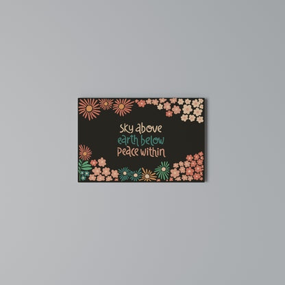 PEACE WITHIN Horizontal Canvas Print
