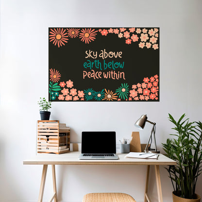 FRED INOM DETTA SKICK OCH KLISTER Horisontell Poster