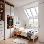 FRED INOM DIG, vertikal poster med självhäftande text