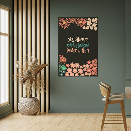 PEACE WITHIN Peel and Stick Vertical Poster