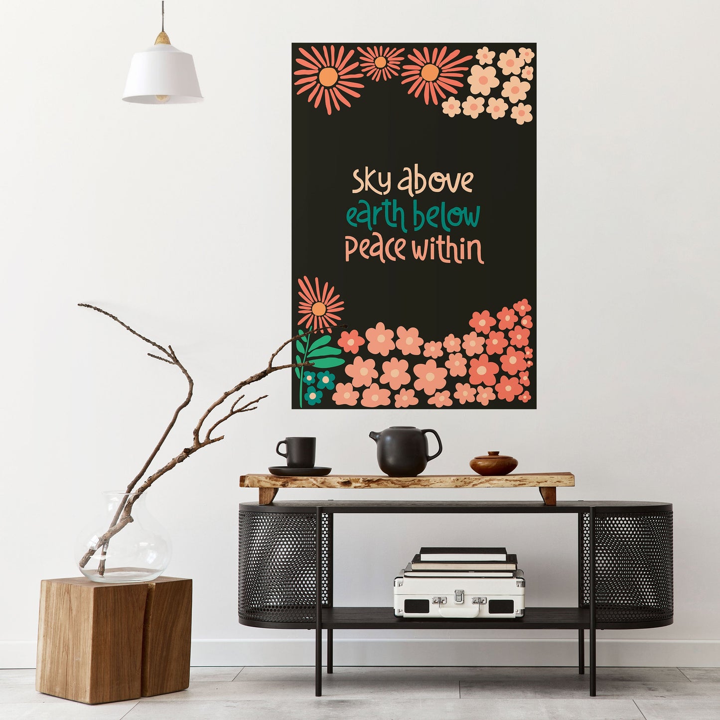PEACE WITHIN Peel and Stick Vertical Poster