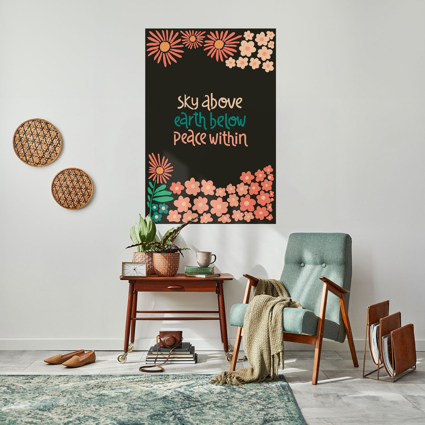 PEACE WITHIN Peel and Stick Vertical Poster