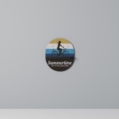 SUMMERTIME Oval Art Shelf In Black Finish