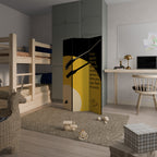 MUSIC - NO PAIN Dekorativ rumsavdelare – 3 paneler