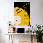 MUSIK - INGEN SMÄRTA Vertikal affisch med självhäftande text