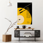 MUSIK - INGEN SMÄRTA Vertikal affisch med självhäftande text