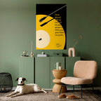 MUSIK - INGEN SMÄRTA Vertikal affisch med självhäftande text