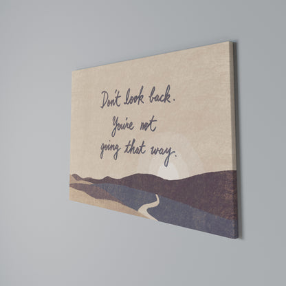 DON'T LOOK BACK Horizontal Canvas Print
