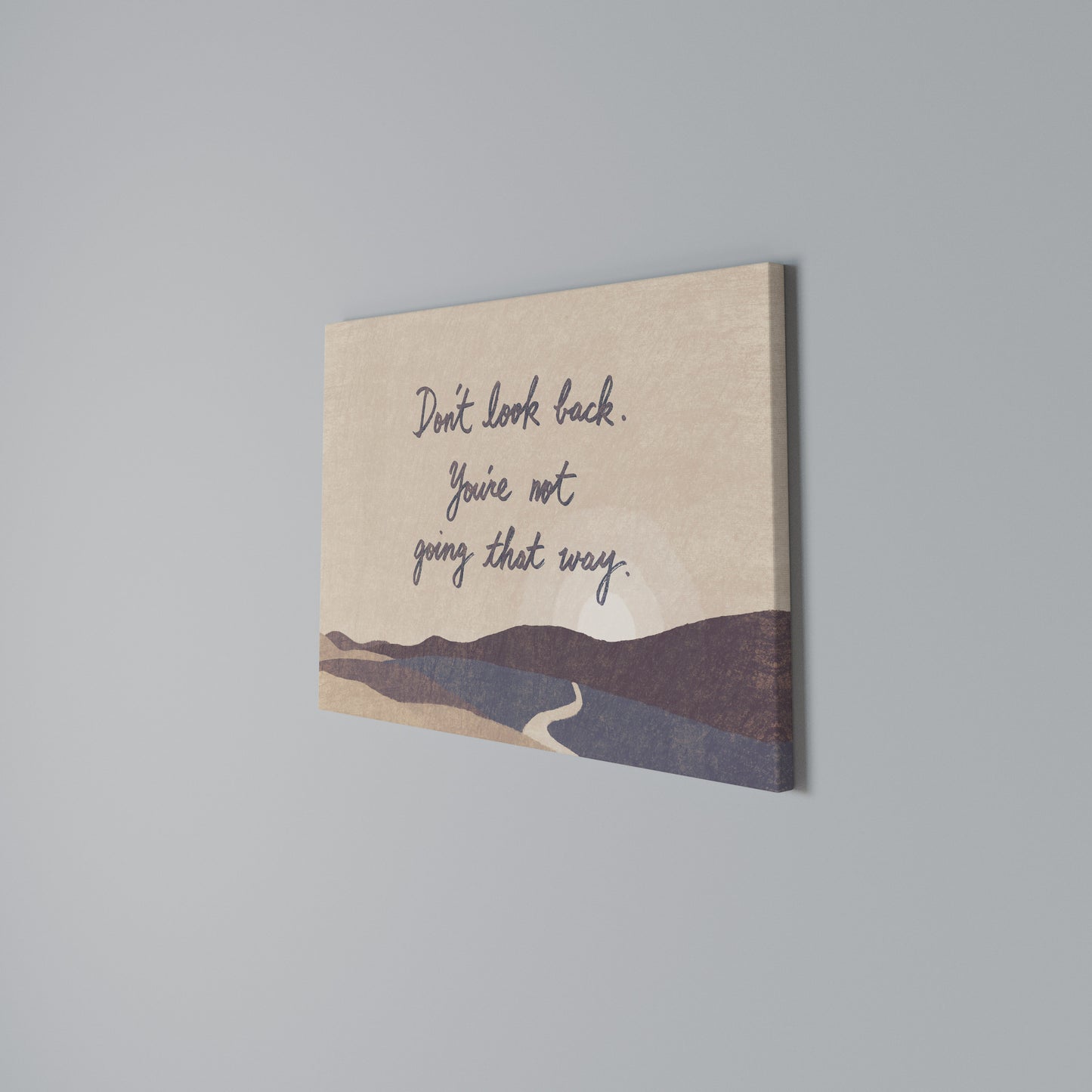 DON'T LOOK BACK Horizontal Canvas Print