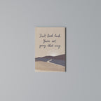 DON'T LOOK BACK Vertical Canvas Print