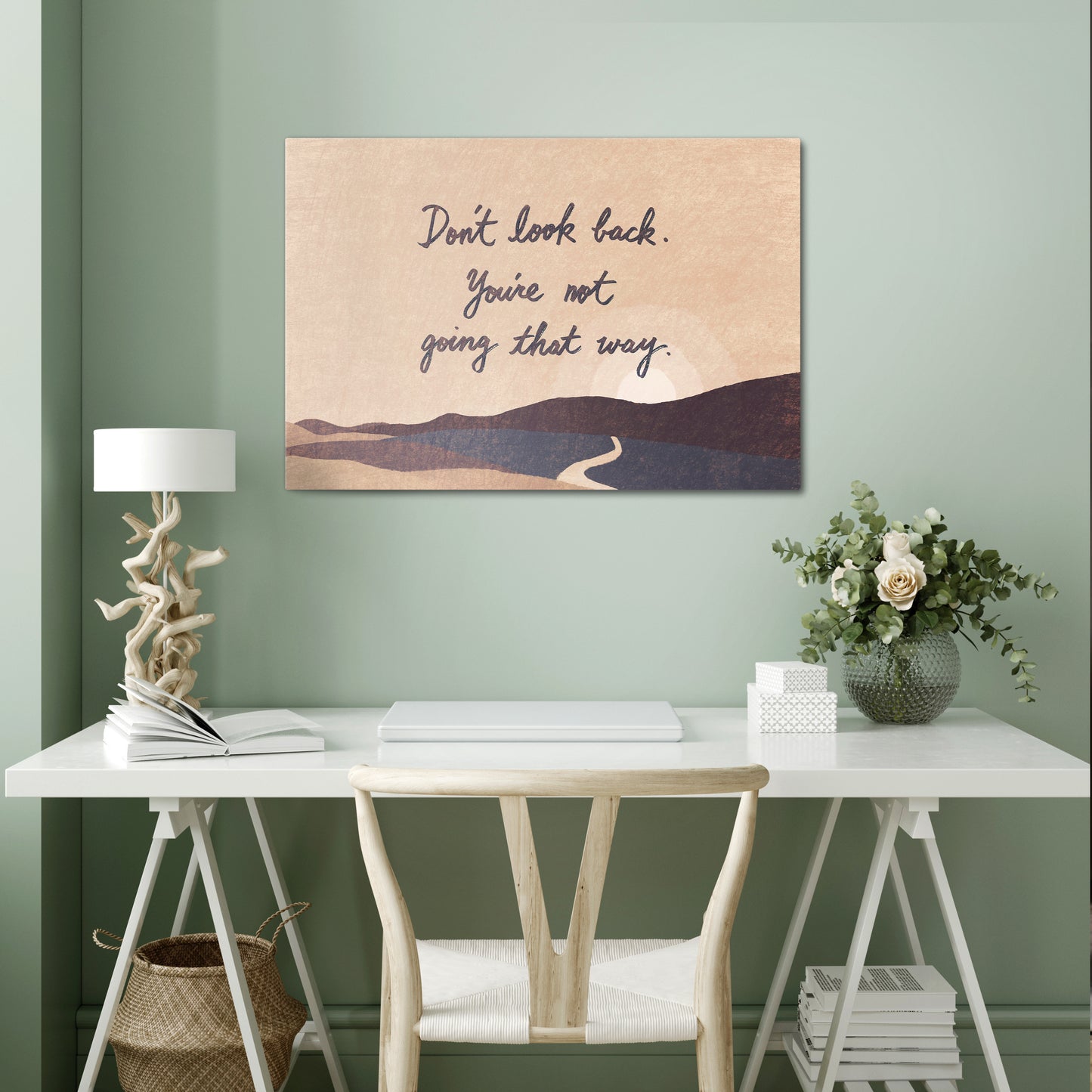 DON'T LOOK BACK Horizontal Canvas Print
