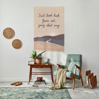 SE INTE TILLBAKA Dra av och klistra vertikal affisch