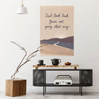 SE INTE TILLBAKA Dra av och klistra vertikal affisch