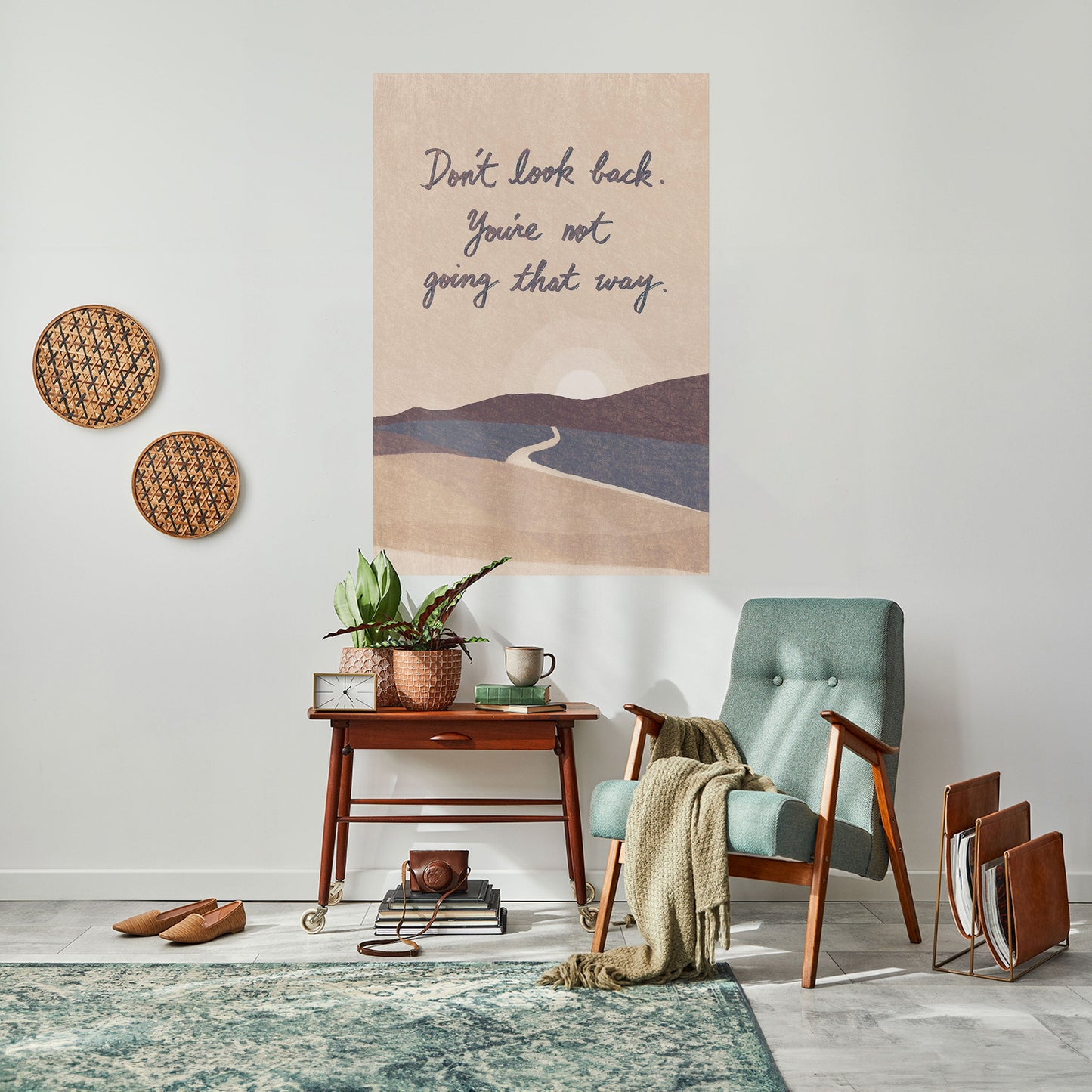 DON'T LOOK BACK Peel and Stick Vertical Poster