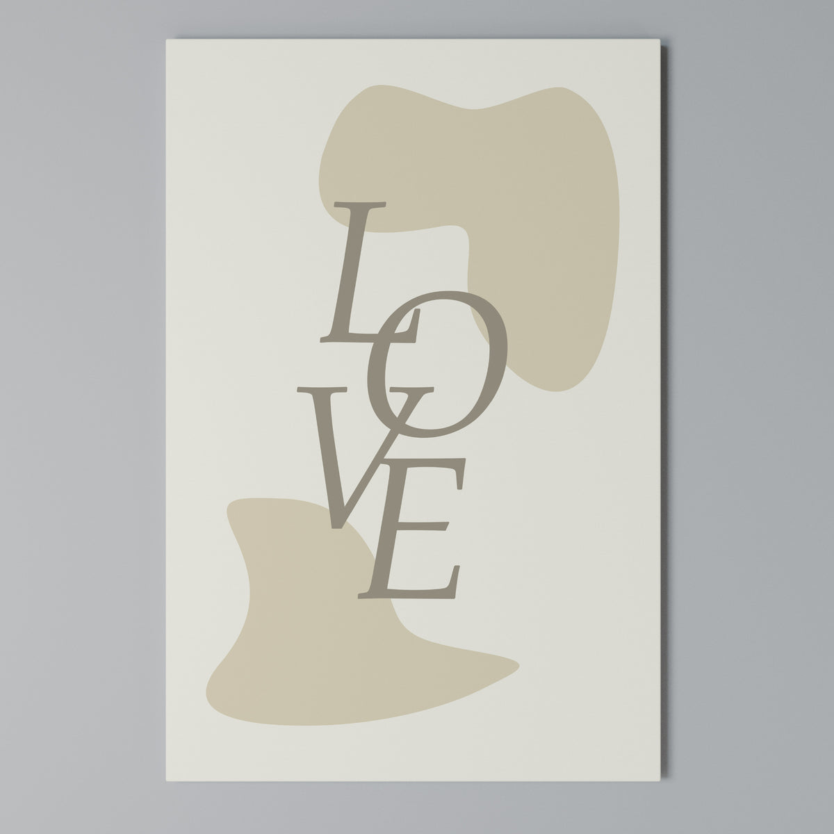 LOVE IN FORM Vertical Canvas Print