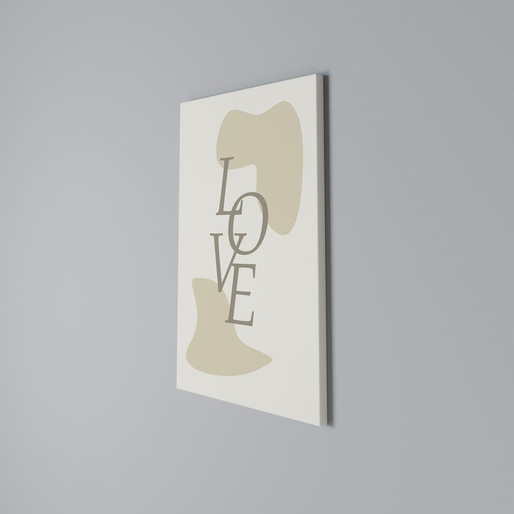 LOVE IN FORM Vertical Canvas Print