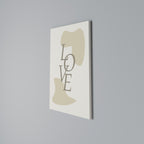 LOVE IN FORM Vertical Canvas Print