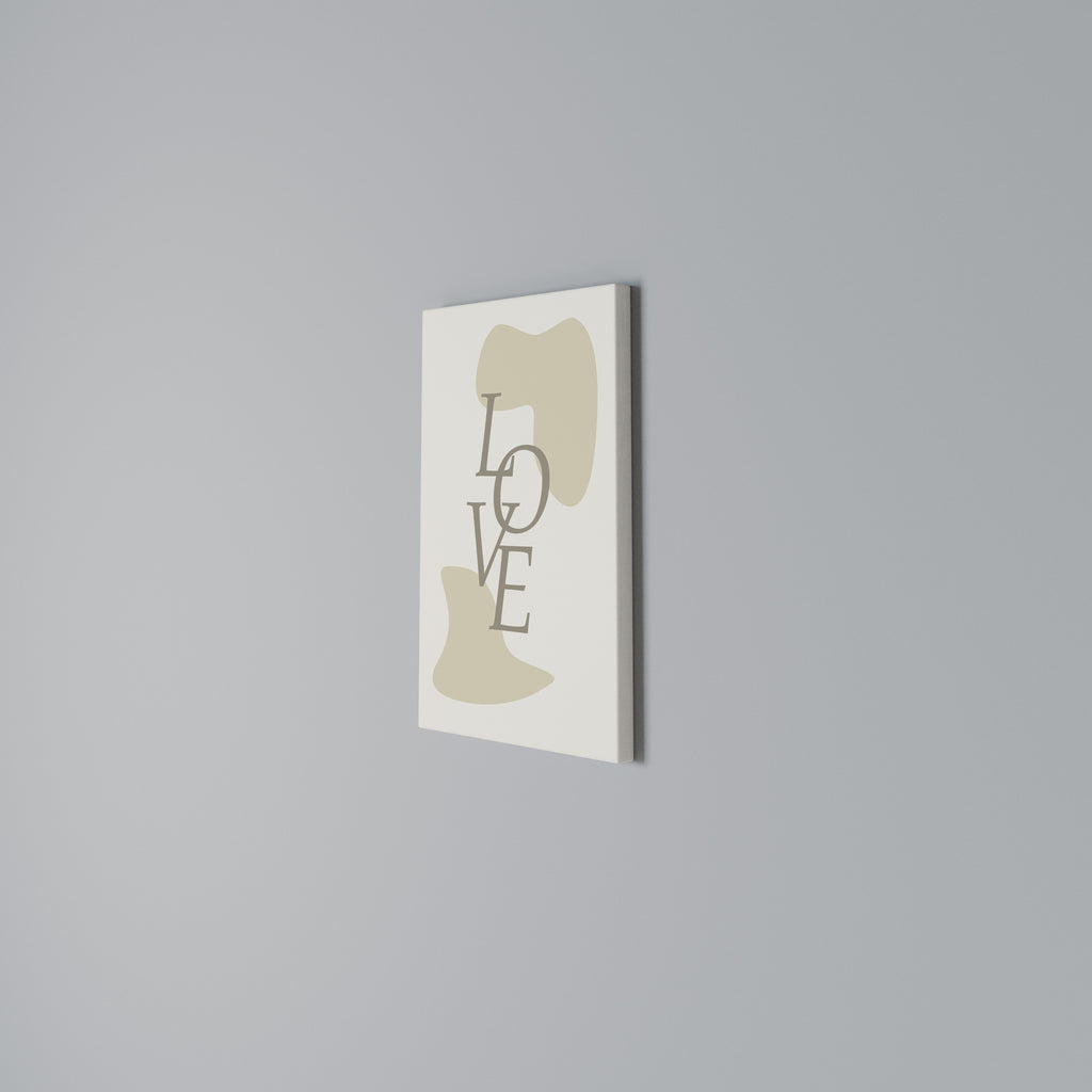 LOVE IN FORM Vertical Canvas Print