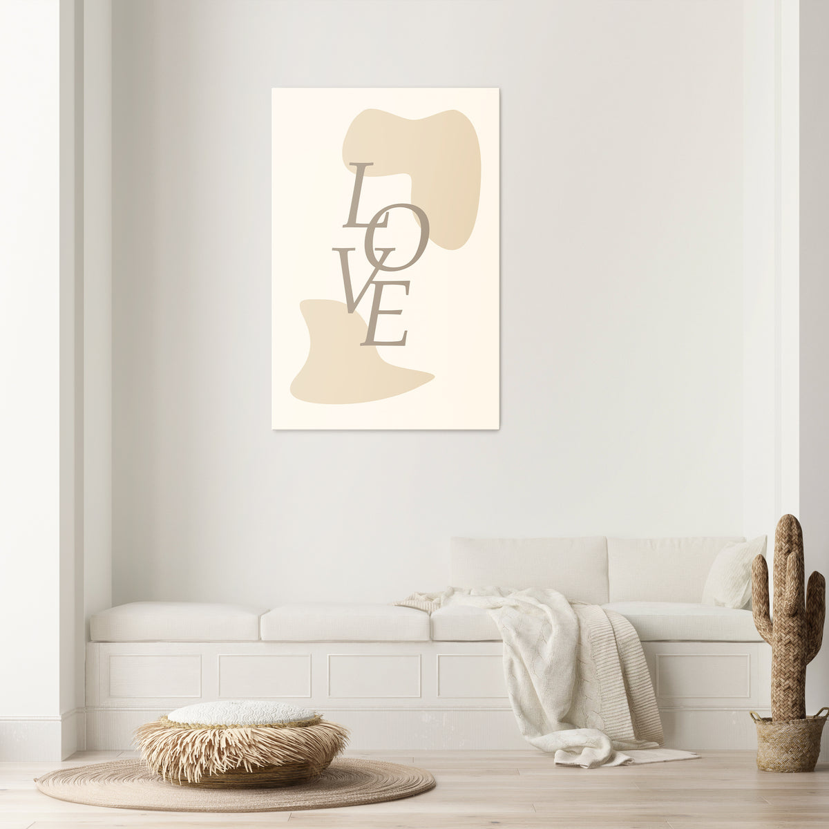 LOVE IN FORM Vertical Canvas Print