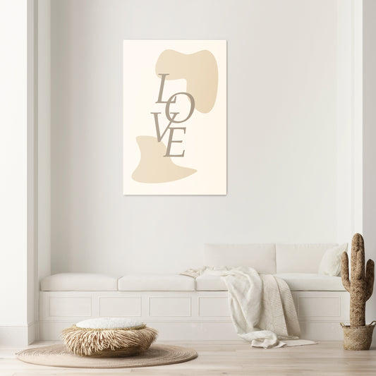 LOVE IN FORM Vertical Canvas Print