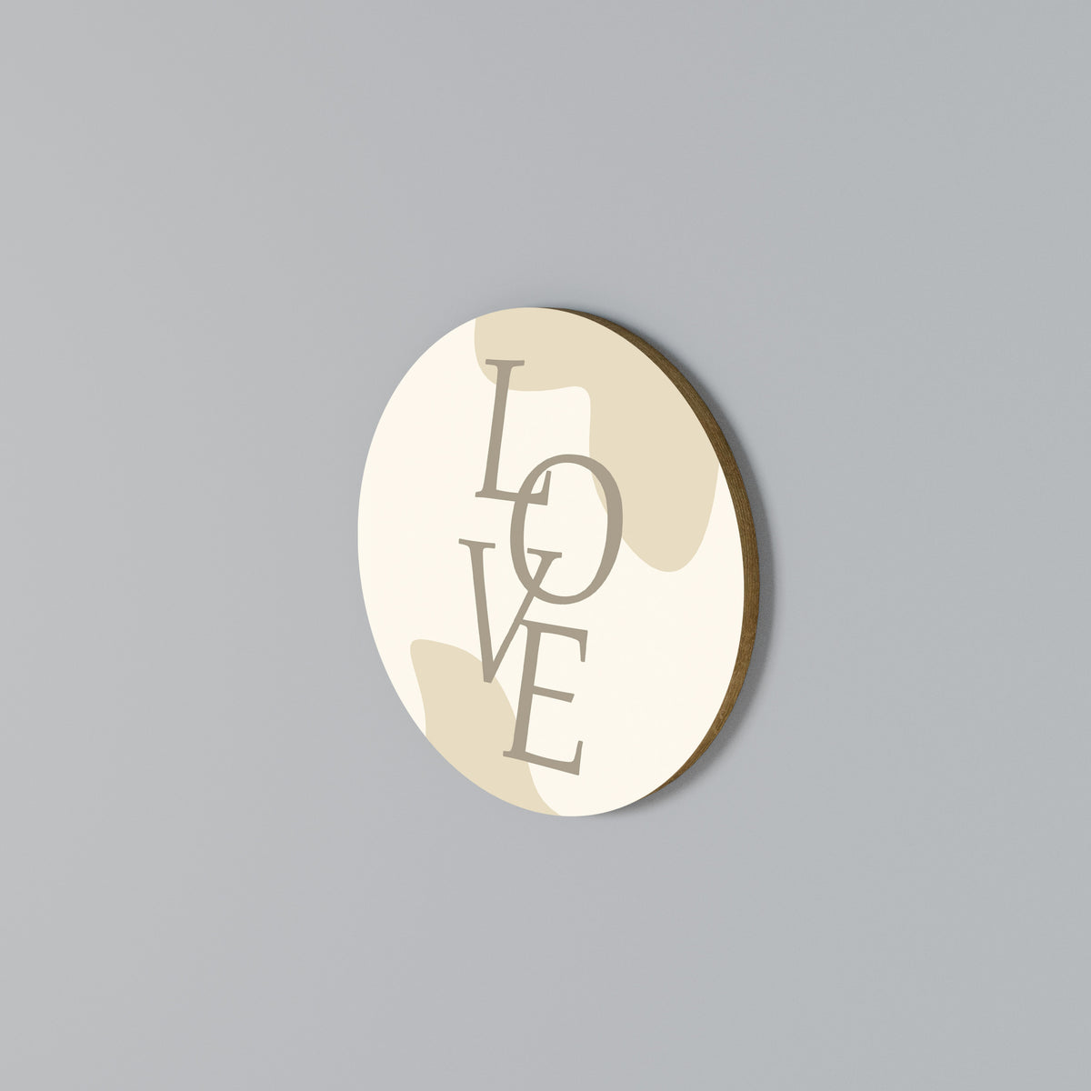 LOVE IN FORM Rund väggdekor