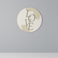 LOVE IN FORM Round Wall Art