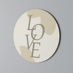 LOVE IN FORM Round Wall Art