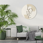 LOVE IN FORM Round Wall Art
