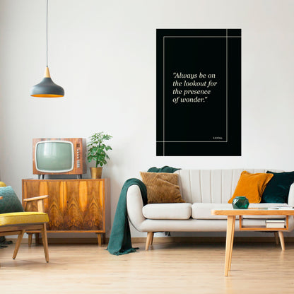 WONDERS UNVEILED Peel and Stick Vertical Poster