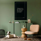 WONDERS AVSLÖJAD Vertikal affisch med självhäftande text