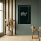 WONDERS AVSLÖJAD Vertikal affisch med självhäftande text