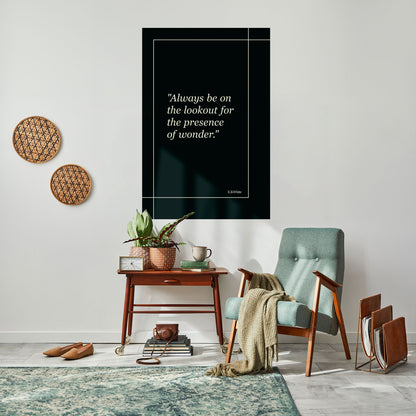 WONDERS UNVEILED Peel and Stick Vertical Poster