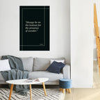 WONDERS AVSLÖJAD Vertikal affisch med självhäftande text