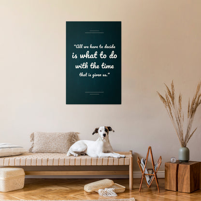 DECISIONS IN MOMENTS Vertical Canvas Print