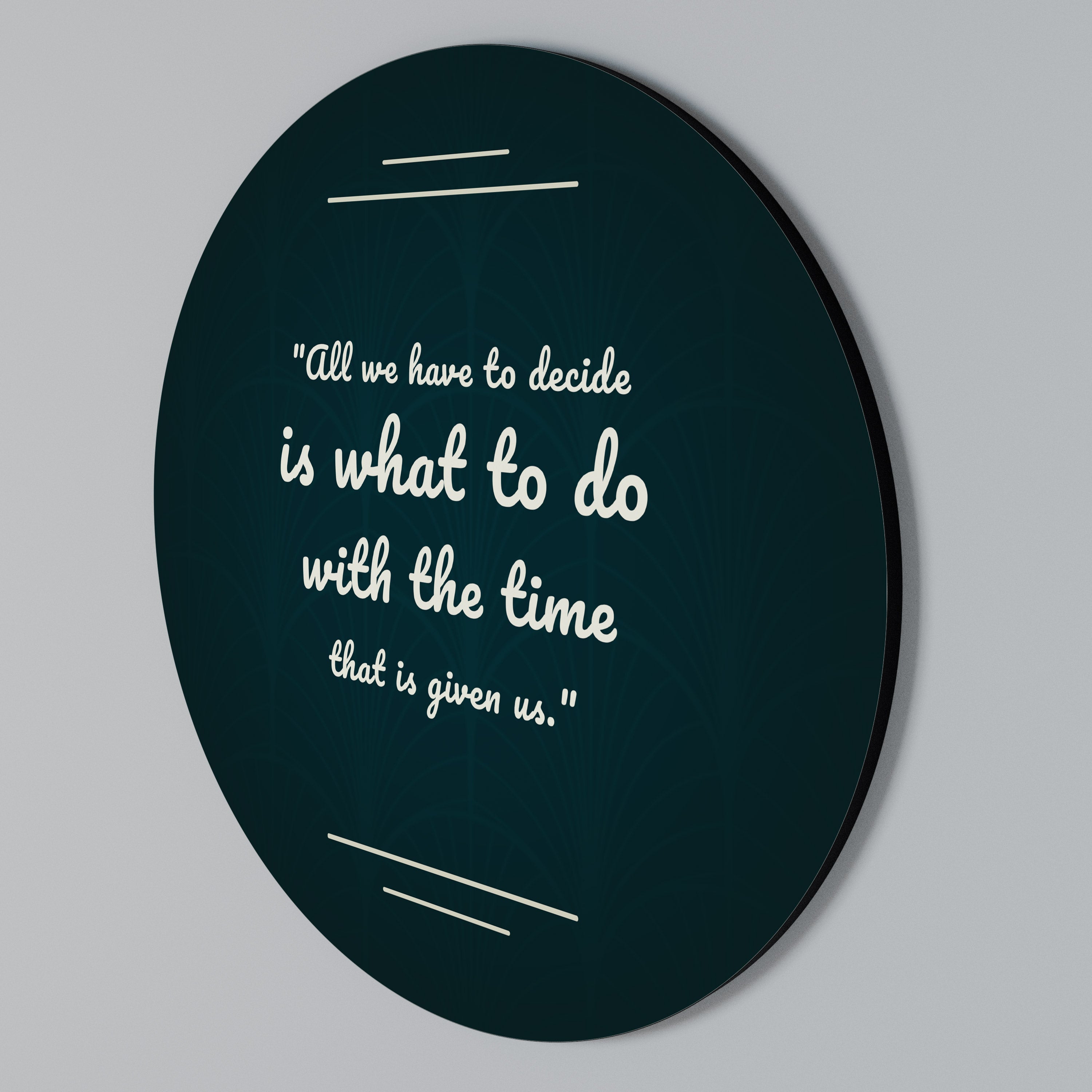 Rund väggdekoration DECISIONS IN MOMENTS
