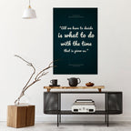 BESLUT I ÖGONBLICK Vertikal affisch med självhäftande mönster