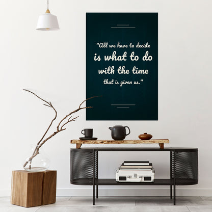 DECISIONS IN MOMENTS Peel and Stick Vertical Poster