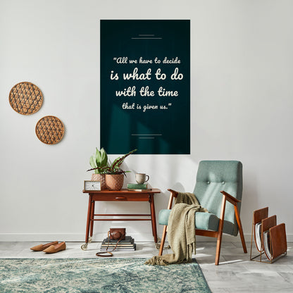 DECISIONS IN MOMENTS Peel and Stick Vertical Poster