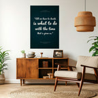 BESLUT I ÖGONBLICK Vertikal affisch med självhäftande mönster